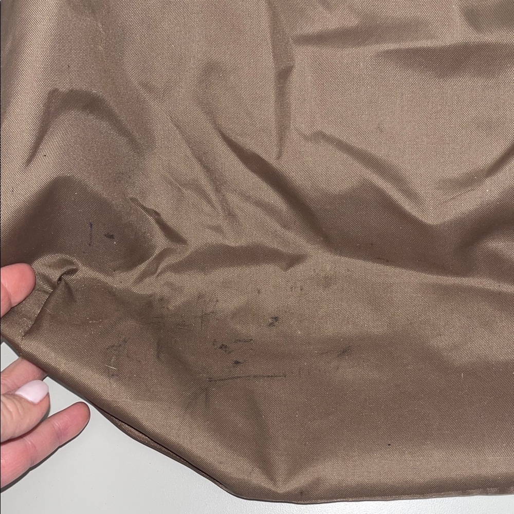Tommy Bahama Large Tan Burlap and Brown Men's Travel Tote - Picture 10 of 16